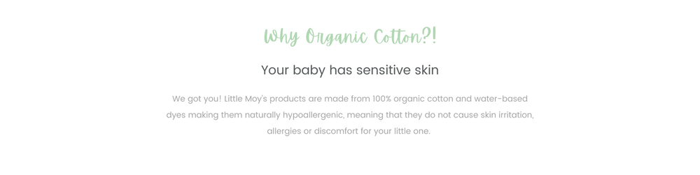 A slide displaying organic cottons skin benefits