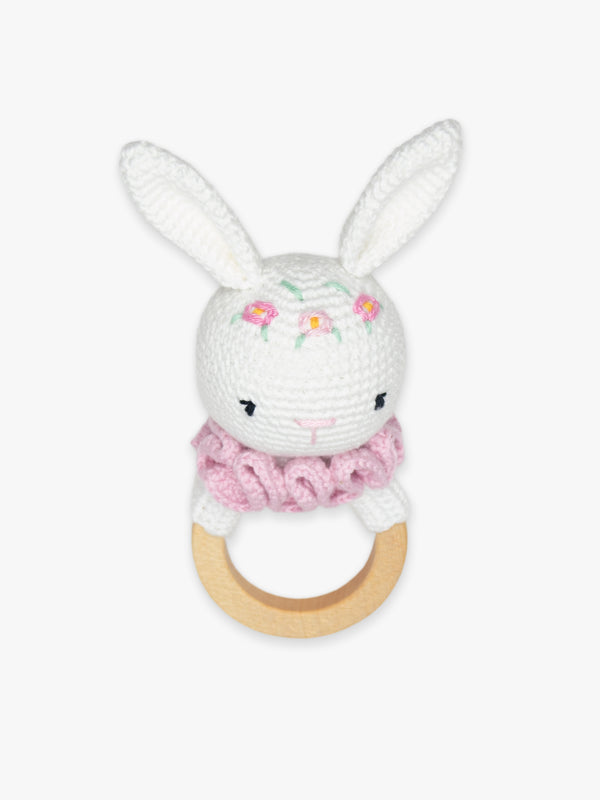 Crochet Rattle / Elina the bunny (teether style)